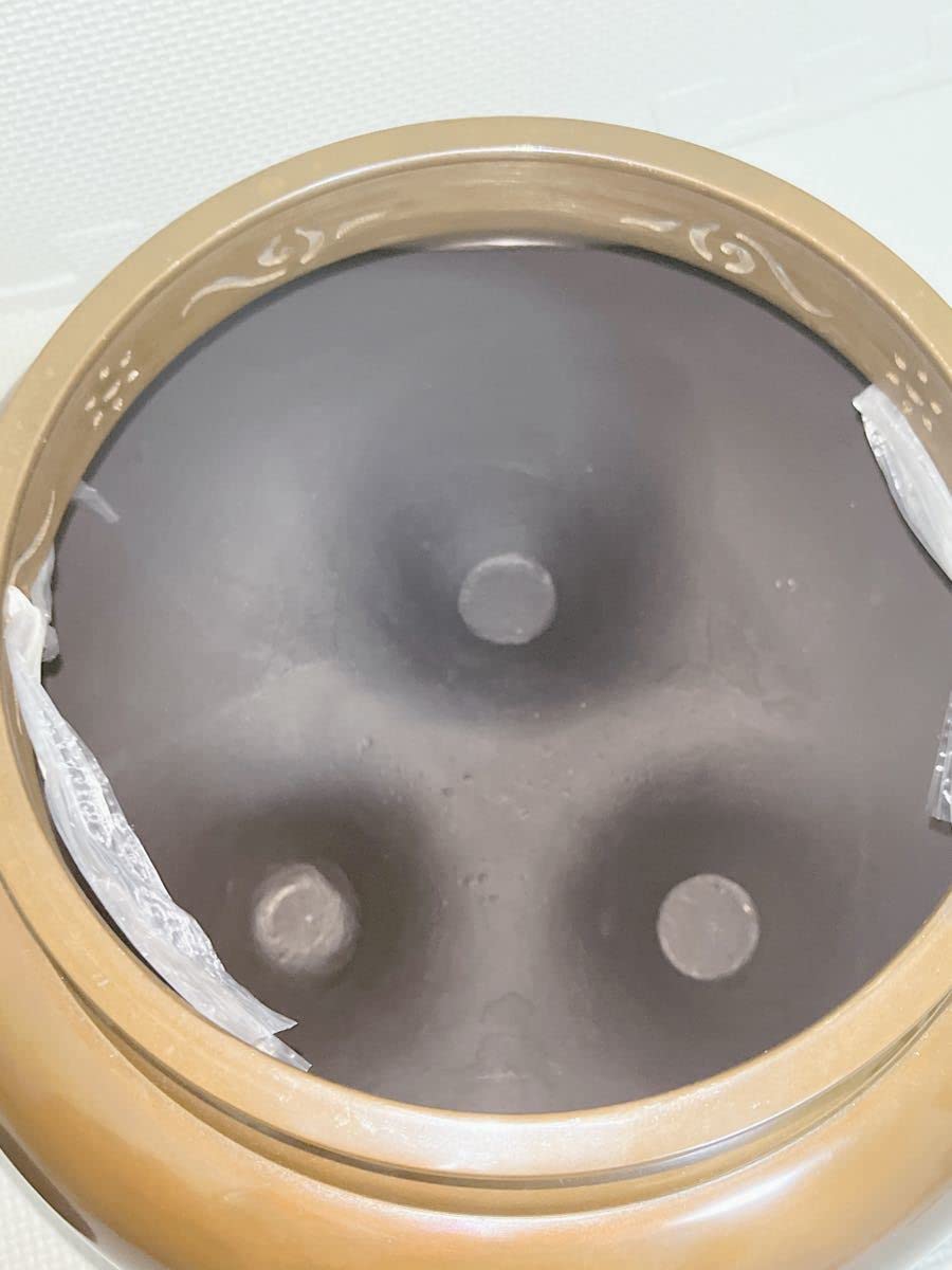 Amazon.co.jp: 人間国宝 佐藤浄清 唐銅 鬼面風炉釜 茶道 風炉釜 茶道具